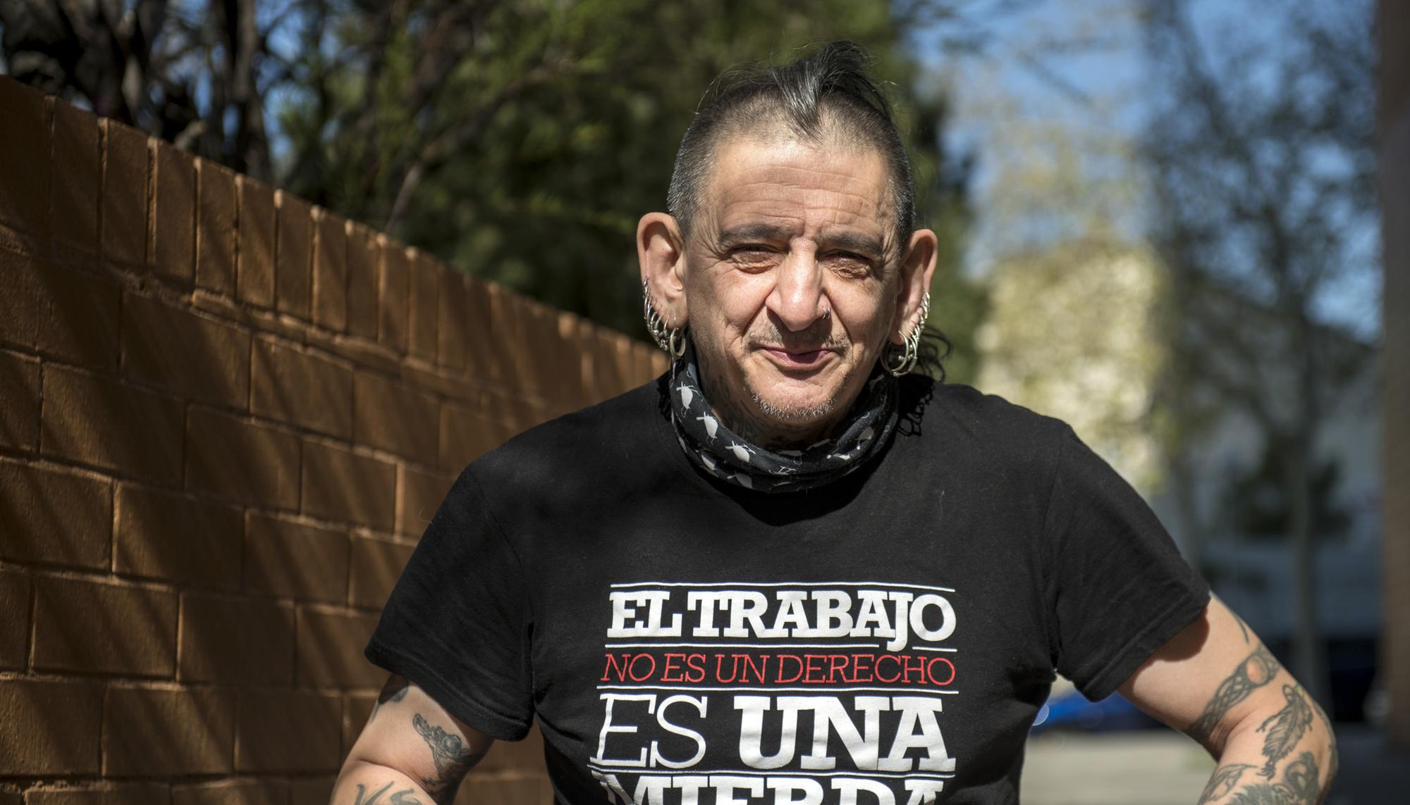 Evaristo Páramos, antes de la entrevista